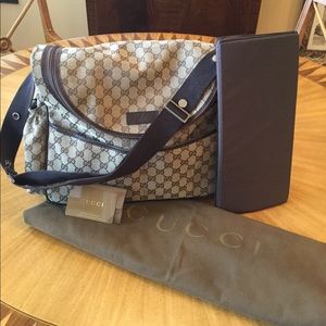 Gucci original GG diaper bag